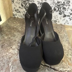Forever 21 Black Women's Platform Heels